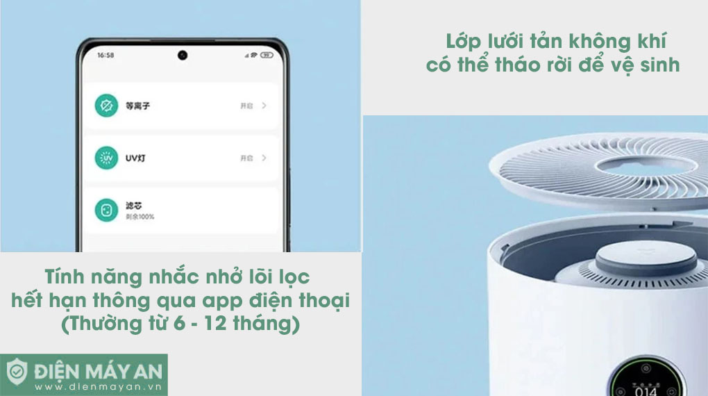 Máy lọc không khí khử trùng Xiaomi Elite Y-600